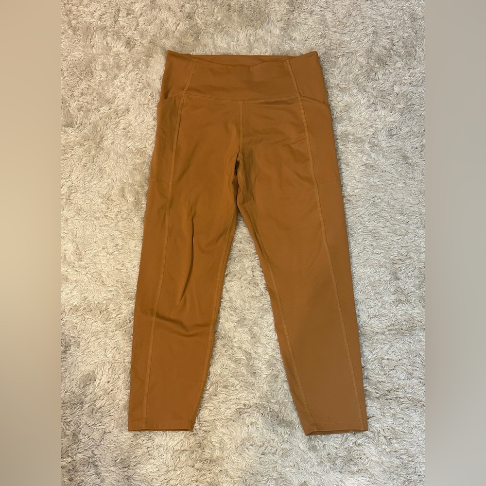 Girlfriend Collective Compression Pocket Leggings Tan Khaki 4024